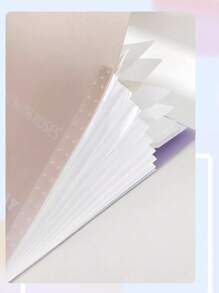 1pc Gradient Color Office Exam Paper Storage Bag, High-Quality Accordion File Folder, Multi-Layer Document Bag For School Students, Fresh Style Exam Paper Organizer