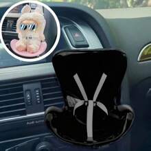 [Siège de poupée] Environ 10 cm, clip de décoration de bouche d'aération de voiture, siège de poupée, accessoire de maison de poupée avec ceinture de siège pour poupées de moins de 18 cm, convient pour les accessoires de siège de poupées .