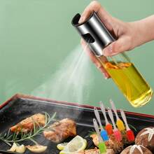 玻璃油喷雾瓶，厨房油雾泵喷雾器，适用于橄榄油、酱油、醋、空气炸锅、烧烤、细雾分配器 - 彩色 - 查看 11