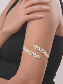 1 قطعة من أكمام الذراع المفتوحة من الزركونيا، إكسسوار موضة للنساء