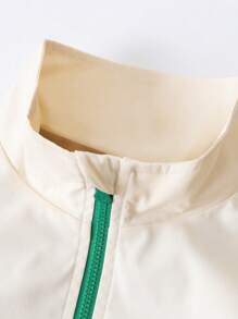 mini bala 儿童户外运动服 2025 秋季拼色运动套装 - 深卡其 - 查看 7