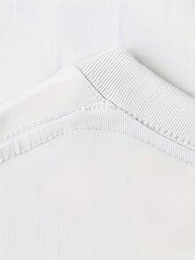 Camiseta estampada de manga corta para hombre, veraniega, de tejido grueso, de algodón puro, estilo coreano y japonés, prenda versátil para hombre. - Blanco - Ver 4