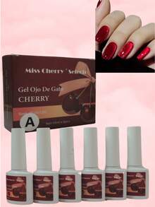 GEL OJO DE GATO CEREZA - Rojo - Ver 4