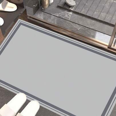 GEMAAKT IN TURKIJE Pearl Digitaal Antislip Bedrukt Turks Tapijt – AL4007 Zacht Aanrakend, Wasbaar Tapijt met Antislip Vilt Rug – Moderne Decoratieve Vloermat, Geschikt voor Woonkamer, Slaapkamer, Badkamer, Gang of Entree – Verkrijgbaar in 5 Maten (40*60, 50*120, 50*160, 50*80, 60*100 cm). Sneldrogend, zeer absorberend, zacht en comfortabel ontwerp. Geschikt voor zowel binnen- als buitengebruik.