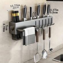 Knife Holder, Home Organization, Kitchen Storage, Shelves & Racks, Christmas! - Black - View 3