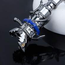 1pc Cannon Necklace Jinx Cannon Keychains Game LOL Runaway Loli Metal Key Ring For Car Key Pendant Necklace Arcane Jewelry - Multicolor - View 5