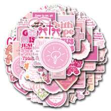 55 Piezas de Pegatinas con Versículos Bíblicos en Color Rosa como Regalo Cristiano de Navidad para Niñas y Mujeres, Citas Inspiradoras de Jesús, Alabado Sea Dios, Decoración Religiosa, Recuerdos de Fiesta, Motivacional