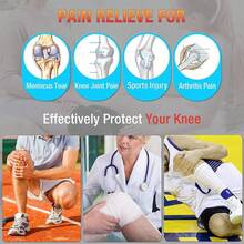 Heated Knee Brace Wrap, 3 Adjustable Heat And 6 Vibration Massager For Arthritis Knee Pain Relief Massaging Knee Pad - 黑色 - 查看 5