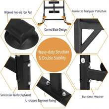 Estación de inmersión Power Tower, torre de potencia multifuncional con banco de pesas plegable, barra de dominadas para entrenamiento de fuerza en casa, incluye bandas de entrenamiento, capacidad de carga de hasta 200 kg