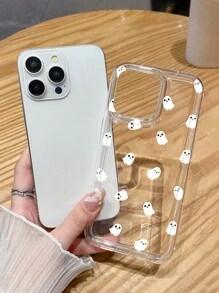 万圣节主题手机壳，可爱卡通幽灵透明气囊软保护套，适用于 17/17 Air/17 Pro/17 Pro Max、 13/15/16 Pro Max、 16、 14、 16 Plus、Galaxy - 彩色 - 查看 1