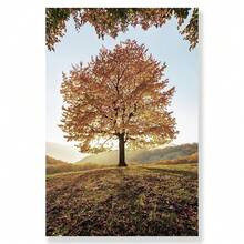 1 Stück/3 Stücke Wandkunst Poster wahlweise mit Rahmen, Wanddekoration, Herbst Tiere Landschaft, See Bäume, Tiere, Hirsche Wälder, Leinwanddruck und Poster, Kürbis Schilf Gemälde, Wohnzimmer Bilder, Dekoration