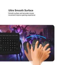 YUFZX Fantasy Themed Gaming Mouse Pad Cool Anime Mousepads Extended Large Desk Mat With Stitched Edge Non-Slip Rubber Base Desk Accessories For Home Office Decor Desk Pad 35.4x15.7 Inch Perfect Gift For Men Women,Mouse Pads For Desk