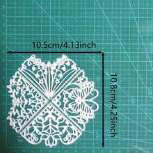Set Corner Lace Die Cuts Metal Die Cuts Lace Cutting Dies Metal Corner Flower Butterfly Stencil Template For DIY Crafts Scrapbook Album Paper Card - Silver - View 8