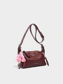 2025 女士单肩包 - 全新设计小手提包，休闲百搭简约时尚腋下包，采用舒适 PU 材质，拉链开合，可调节肩带，适合春夏季