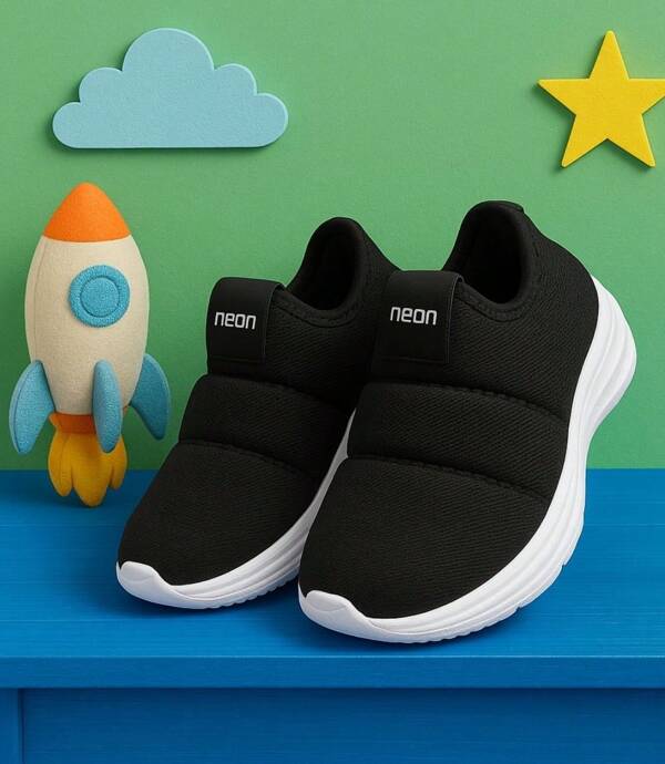 Tênis Infantil Calce Fácil Escola Meia Menino Menina Confortável  Sem Cadarço Casual Esportivo Leve