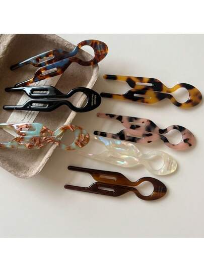 1pc Hairpin Small Fish U-Shaped Hairpin Daily Matching Fashion Simple Personality Versatile Hair Press Temple Hairpin Lazy Hairpin Artifact Simple Comb Hair Card Headdress Hairpin Hair Ornament Tools Hair Accessories For Women Suitable For Daily Use, Home, School, Seaside, Vacation, Work, Commuting, Party, Holiday, Birthday Gift, Back-To-School Season, Versatile To Go Out Girl