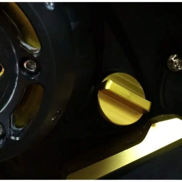 1 pieza Tapa de llenado de aceite de motocicleta de aleación de aluminio, apta para tapas de depósito de aceite de motor de diversas series de vehículos - Diseño resistente a prueba de agua con rosca