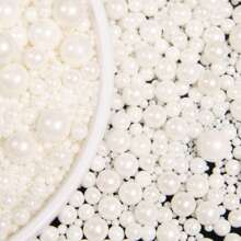 85g/3oz Assorted Pearls Cake Decorations - Cupcake Toppers For Celebrations, Wedding, Shower, Party, Christmas,Candy Decoration,Wedding Cake Topper