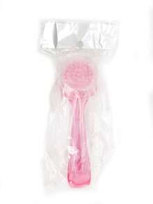 2支装圆头指甲刷，带盖，长柄，可清洁指甲上的灰尘和粉末 - 淺粉色 - 查看 6