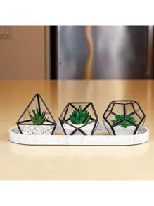 硅胶托盘套装 - 1/2 件套(11.8 英寸和 9.8 英寸)大号防碎耐热白色大理石设计梳妆台托盘,适用于浴室台面、厨房台面水槽、卫生间、卧室、肥皂、香水收纳盒 - 彩色 - 查看 7