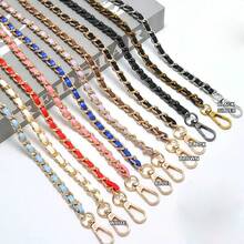 1Pc 120cm Long PU Leather Bag Strap For Crossbody Shoulder Bag Strap Replacement Accessories For Handbags 8mm Wide Bag Chain,Mobile Phone Neck Hanging Chain - Multicolor - View 7