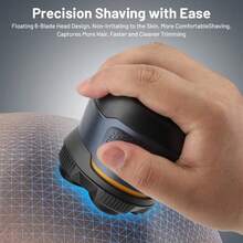 Electric Shaver With LED Power Display | IPX6 Waterproof Hair Trimmer | Sharp Blades For Smooth Trimming | Noise Reduction Design | Rechargeable Battery | Includes Cleaning Tools - As Depicted - View 3