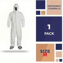 1 Piece Of Lightweight Protective Clothing/55gsm SF Microporous Breathable Non-Woven Fabric Material/Suitable For Paint And Decoration Workers, Halloween Parties, Factory Workshops, Food Workshops/Industrial Protective Clothing, Compliant With Class 5 And Class 6 (Excluding Shoe Covers)