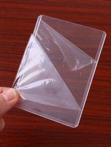 5/10/20张透明游戏卡PVC保护套星卡套收纳套古卡防水硬塑料卡套 - 白色 - 查看 8