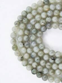 1 hebra de Cuentas sueltas de piedra natural de labradorita, cuentas redondas lisas de piedras curativas para hacer joyas, pulseras y collares de bricolaje, 4 mm, 6 mm, 8 mm