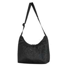 Puma Women's Pop Slouchy Hobo Bag With All-Over Print Design, Adjustable Shoulder Strap, Casual Crossbody Bag - Black-all Over Print - View 1