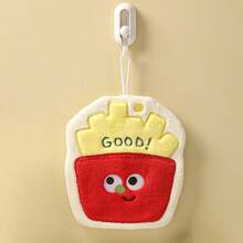 1件装卡通儿童挂式擦手巾，吸水浴室干手巾