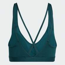 Adidas Women's ALL ME ESS MS Sports Bra BRA-MJL5492 - Green - View 2