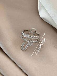 4 件套女士时尚耳环套装，奢华高端魅力耳环，可调节开口夹式耳钉，优雅的圣诞礼物 - 彩色 - 查看 9