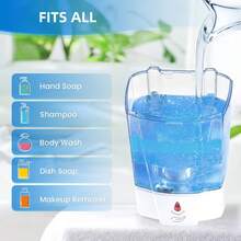 Automatic Soap Dispenser Touchless, 21oz/600ml Soap Dispenser Wall Mount, Liquid Soap Dispensers For Hand Soap Refill, Bathroom, Kitchen, Household, Commercial Place, ABS Plastic White,8802302 - 白色 - 查看 8