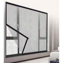 قطعة واحدة من الشاشه ذاتية اللصق المضادة للبعوض على النافذة، مضادة للبسكويت على الشاشة، سهلة التنظيف بدون ثقب، قابلة للإزالة على نافذة المنزل