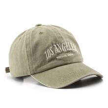 1顶男女通用水洗纯色刺绣字母棒球帽，适合户外休闲运动穿着，也可作为节日礼物赠送。 - 卡其色 - 查看 8