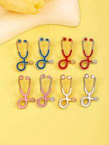 Bộ 14 chiếc ghim cài áo thiết kế ống nghe hoạt hình và nhiều màu sắc, huy hiệu bác sĩ bí ẩn y khoa sáng tạo, phụ kiện trang trí bằng kim loại, phụ kiện văn phòng, áo sơ mi, áo khoác, trang sức, Giáng sinh, Halloween, ghim quần áo, quà tặng giáo viên dễ thương, phụ kiện Halloween, ngày nhà giáo - Nhiều màu - Xem 9