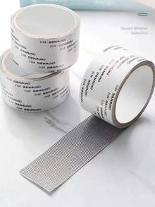 Self-Adhesive Mesh Tape Is Used To Repair Window Screens Designed To Mend Broken Holes And Keep Insects Such As Mosquitoes Out. - Black 2pcs - View 5