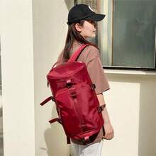 Fashionable Travel Fitness Bags, Swimming Sports Bags, Outdoor Camping Luggage Bags, Business Trip Short Travel Outdoor Training Handbags, Can Hold Shoes, Multiple Color Options, Student Bags, Hiking Bags, Festival Gifts - màu đen - Xem 3