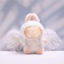 兼容 单色天使翅膀配件、替换配件、玩偶配件、6.7 英寸时尚套装、通用服装、17 厘米单色天使翅膀、生日礼物、节日礼物、派对礼物