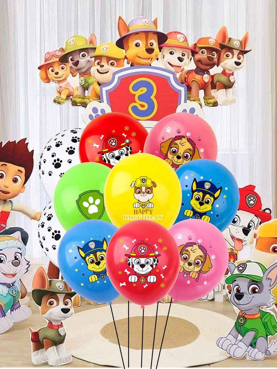 Paw Patrol Das Paw Patrol-Themen-Paw Patrol Latex-Ballon-Set ist super kostengünstig! 12/24/36/48 Stücke! Die Farben sind extrem reichhaltig, darunter Rot, Gelb, Blau, Grün sowie zartes Rosa und reines Weiß. Das Muster ist auch super süß.