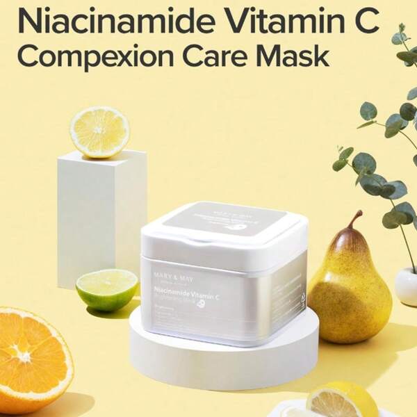 Mary&May MARY & MAY - Niacinamide Vitamin C Brightening Mask 30 SHEETS - Aufhellende Maske mit Niacinamid und Vitamin C