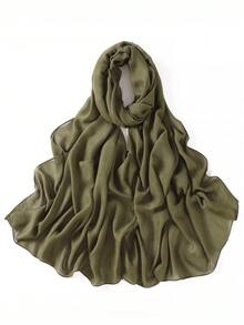 1条女士纯色细边围巾，休闲透气头巾，百搭披肩式头巾，四季皆宜。 - 彩色 - 查看 28