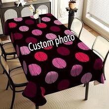 1 Pc Customized Photo Barbecue Grill Bar Tablecloth - Personalized Photo, Polyester Rectangular Tablecloth, Suitable For Parties, Birthdays, Weddings, Anniversaries, And Events - Multicolor - View 3