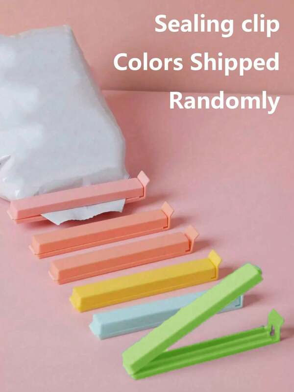 Bolsas portátiles de almacenamiento de alimentos, clips selladores y selladores - Lote al por mayor de colores aleatorios Clips multiusos para bolsas de aperitivos y patatas fritas reutilizables, herramientas para cerrar bolsas de café, cereales, pasta y alimentos congelados