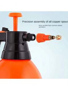 1 Pieza Aspersor de Presión 2 Litros, Pulverizador Manual con Boquilla Regulable para Jardín y Fumigación - Naranja - Ver 3