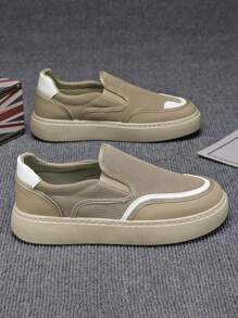 2025 New Canvas Shoes For Men, Breathable Casual Black Slip-On Loafers, Slouchy Old Beijing Cloth Shoes For Summer, Autumn & Winter