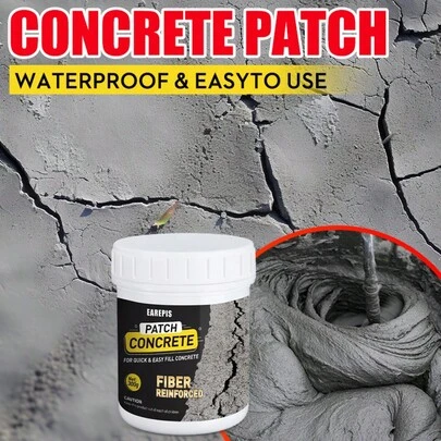 150g/300g水泥砂浆，混凝土填充粉，防水，防裂，耐热，适用于家庭装饰，瓷砖粘合剂，管道和屋顶维修以及地板维护