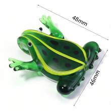 1pc Handmade Blown Glass 3D Realistic Animal Pendant, Fashionable Cute Colorful Marine Animal Frog Variety, Suitable For Bracelet, Necklace, Jewelry Making, Pendant Decoration - Multicolor - View 14