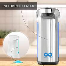 Automatic Soap Dispenser Touchless, No Drip Hand Soap & Dish Soap Dispenser With Adjustable Output, Motion Sensor,8802312 - Màu xám đen - Xem 9